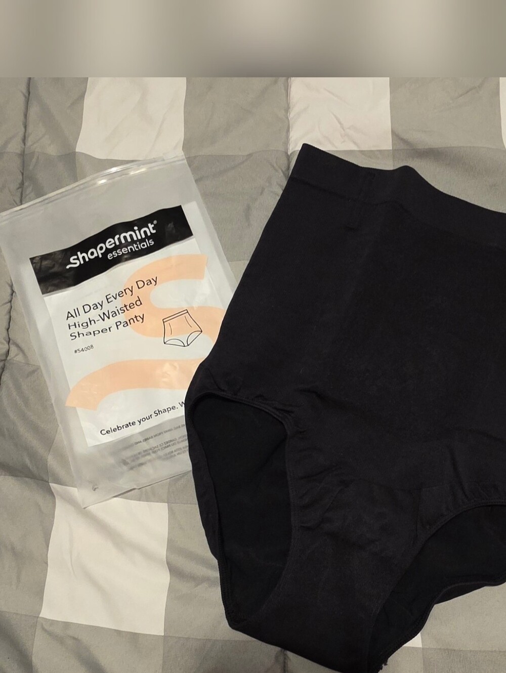 XL Shapermint Black High-Waisted Briefs
